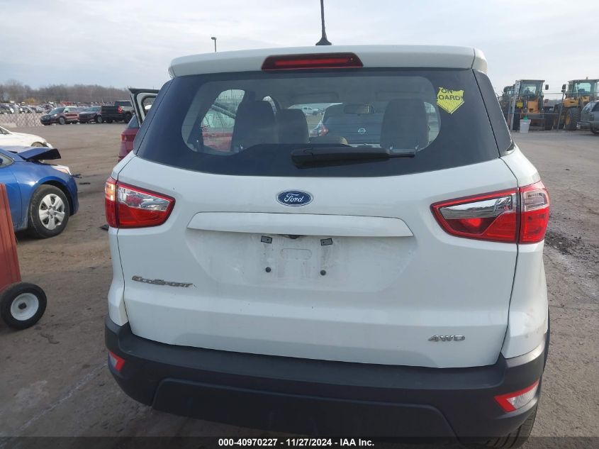 2022 Ford Ecosport S VIN: MAJ6S3FL1NC463011 Lot: 40970227