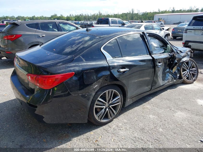 VIN JN1BV7AR0EM685457 2014 Infiniti Q50, Premium no.4