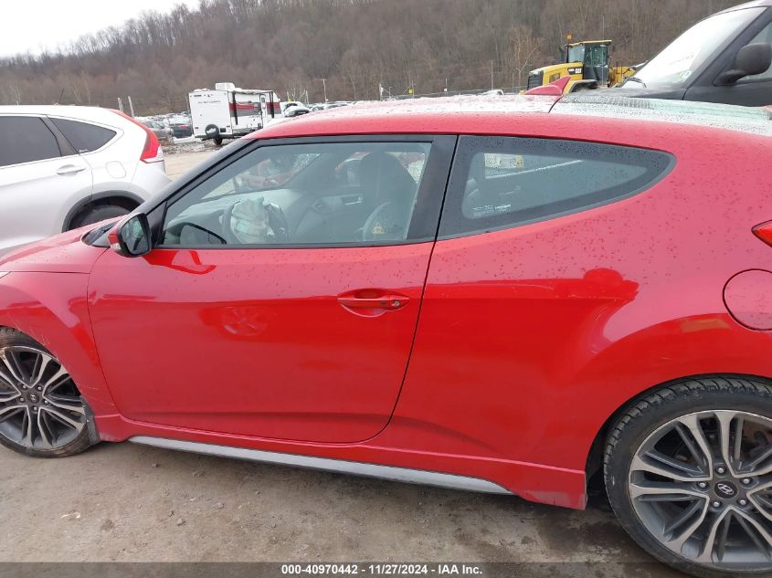 2016 Hyundai Veloster Turbo VIN: KMHTC6AEXGU294149 Lot: 40970442