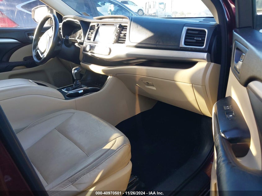 2015 TOYOTA HIGHLANDER XLE V6 - 5TDJKRFHXFS185034