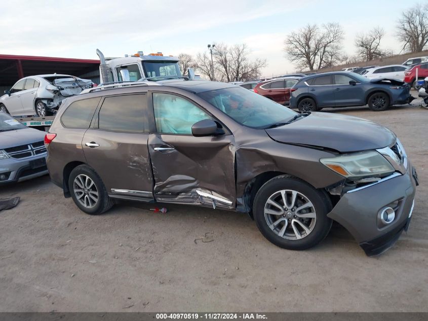 2014 Nissan Pathfinder Sl VIN: 5N1AR2MM3EC709221 Lot: 40970519