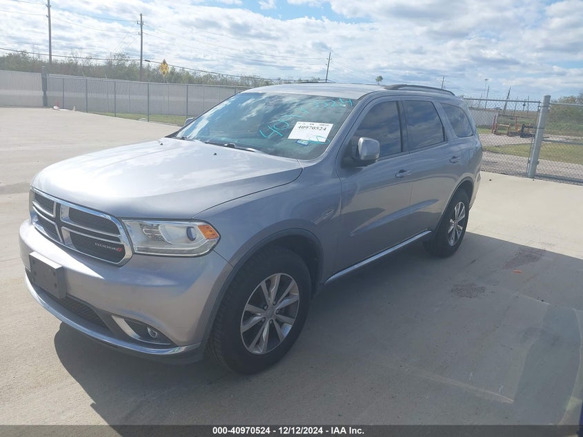 Vin: 1c4rdhdg5gc459406, lot: 41460326, dodge durango limited 20162