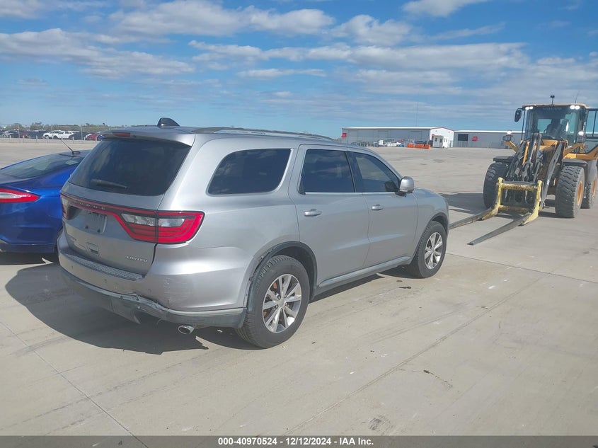 Vin: 1c4rdhdg5gc459406, lot: 41460326, dodge durango limited 20164