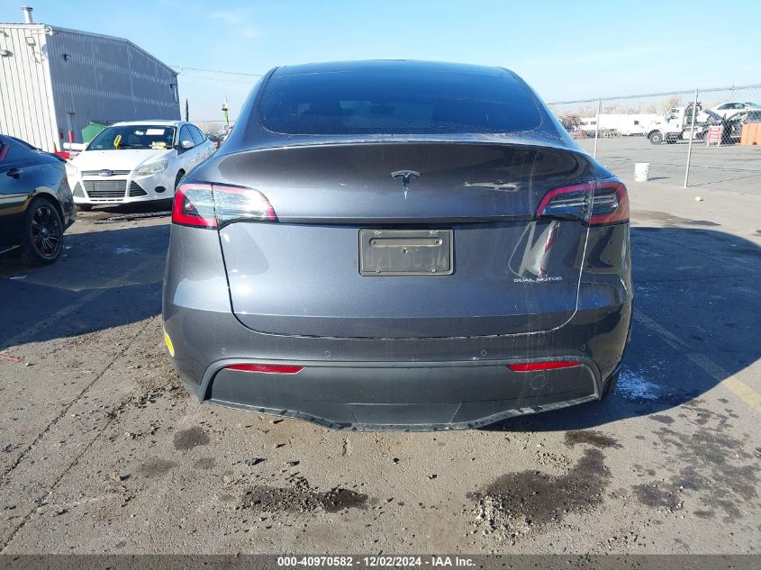 2022 Tesla Model Y Long Range Dual Motor All-Wheel Drive VIN: 7SAYGDEE5NF307170 Lot: 40970582