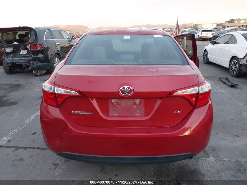 2016 TOYOTA COROLLA VIN: 5YFBURHE3GP453921