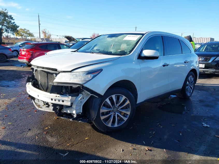 VIN 5FRYD4H67FB028359 2015 Acura MDX, Technology Pk... no.2