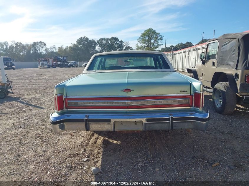 1978 Lincoln Continental VIN: 8Y82A893531 Lot: 40971304