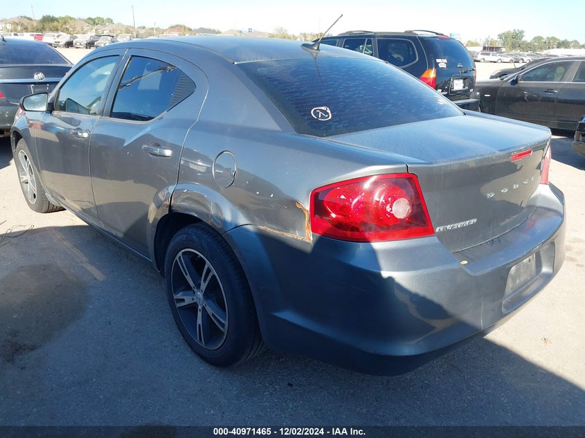 2012 DODGE AVENGER VIN: 1C3CDZAB9CN114905