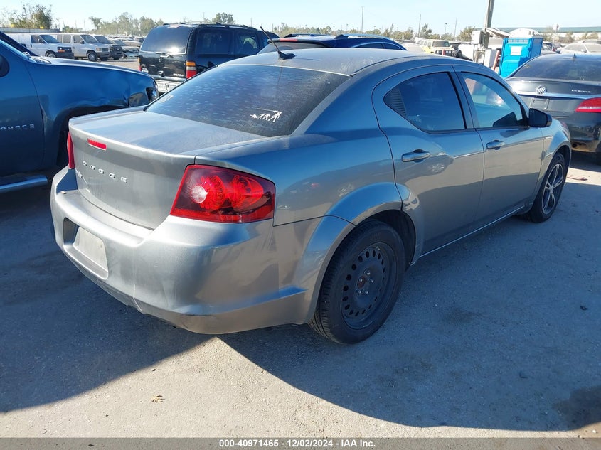 2012 DODGE AVENGER VIN: 1C3CDZAB9CN114905