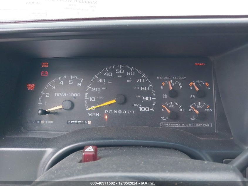 1998 GMC Sierra Sl Wideside/Sle Sportside VIN: 2GTEK19RXW158401 Lot: 40971582