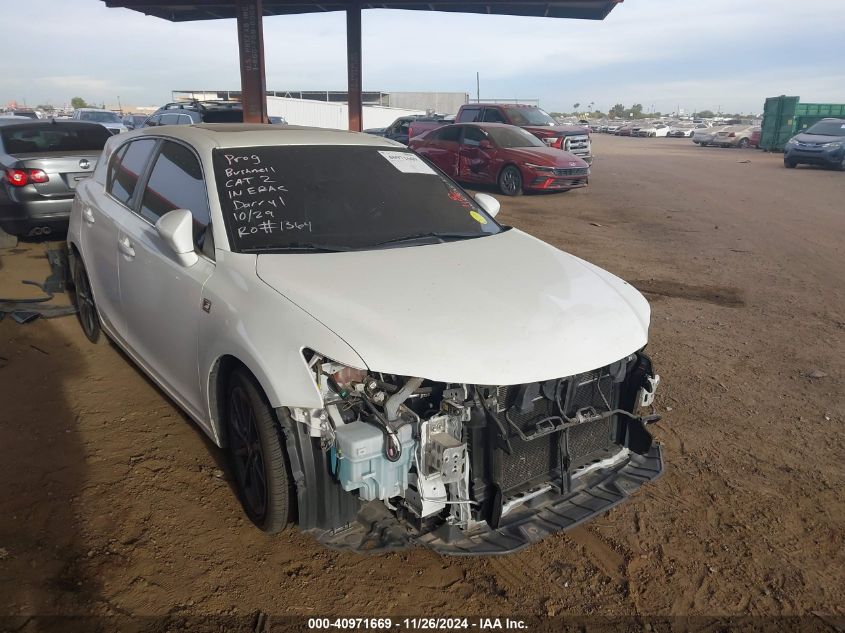 VIN JTHKD5BH4D2170030 2013 Lexus CT, 200H no.1