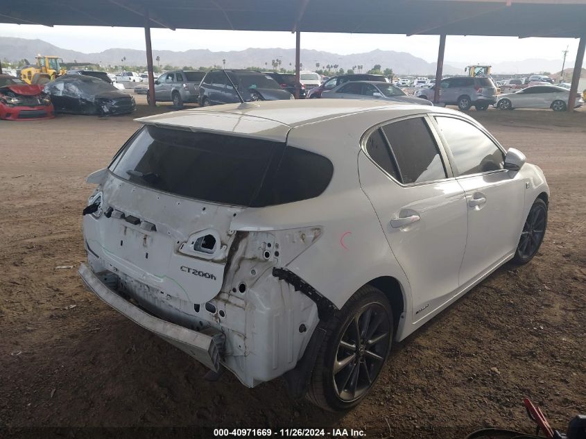 VIN JTHKD5BH4D2170030 2013 Lexus CT, 200H no.4