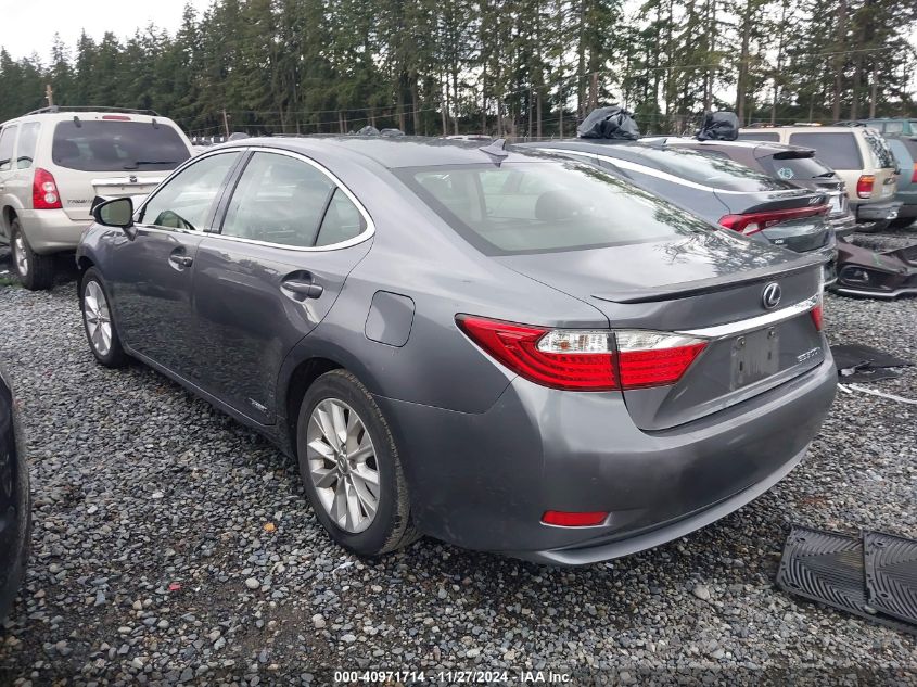 VIN JTHBW1GG8E2058254 2014 Lexus ES, 300H no.3