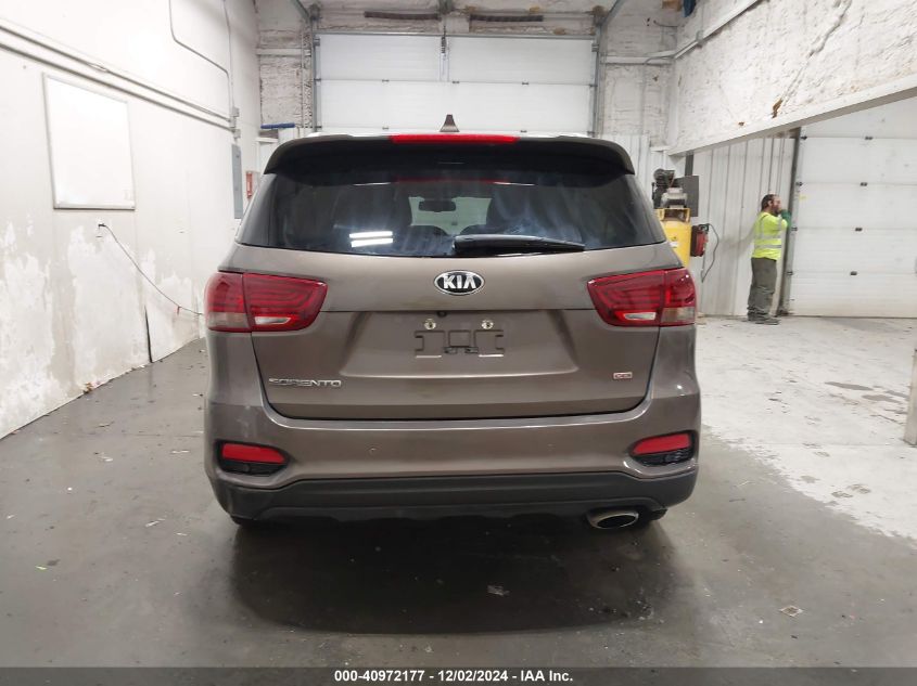 2019 Kia Sorento 2.4L Lx VIN: 5XYPGDA35KG596343 Lot: 40972177