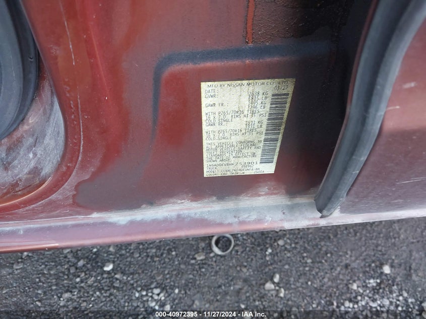 2017 NISSAN FRONTIER SV - 1N6AD0EV8HN753901