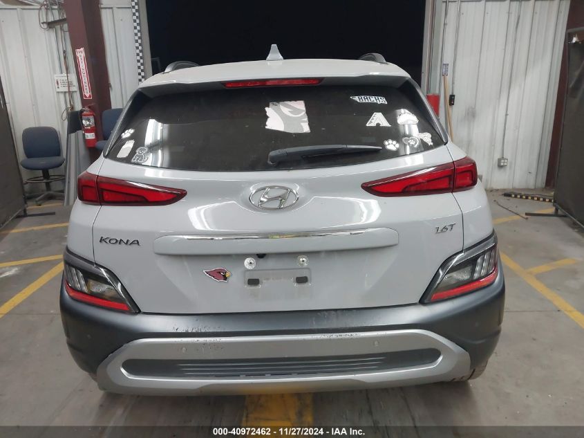 2022 Hyundai Kona Limited VIN: KM8K53A34NU837947 Lot: 40972462