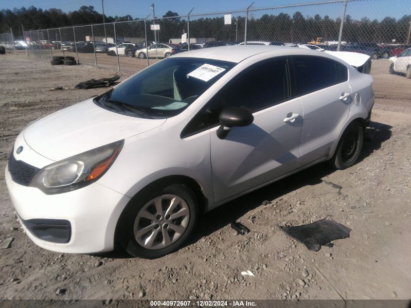 VIN KNADM4A38D6302304 2013 KIA Rio, LX no.2