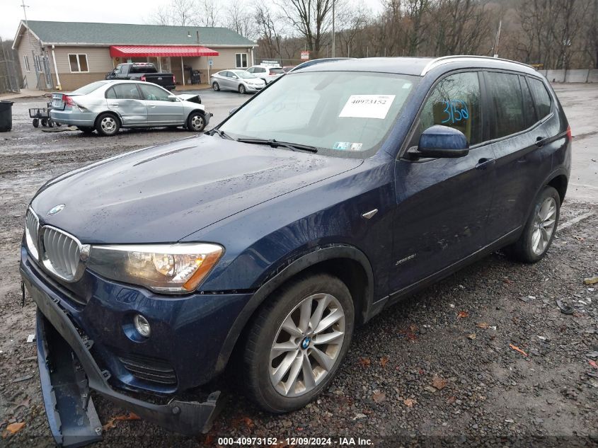 VIN 5UXWX9C50H0T12153 2017 BMW X3, Xdrive28I no.2