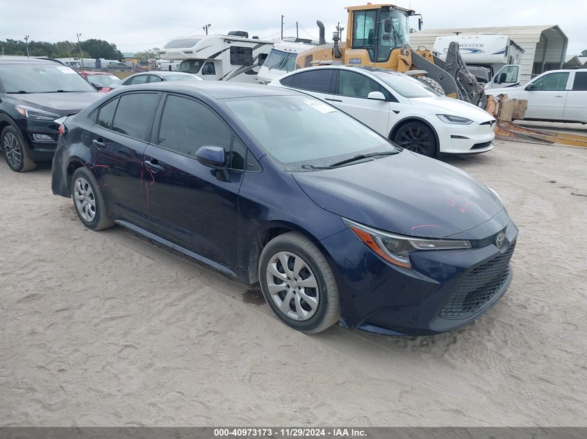 VIN JTDEPMAE9MJ165659 2021 TOYOTA COROLLA LE