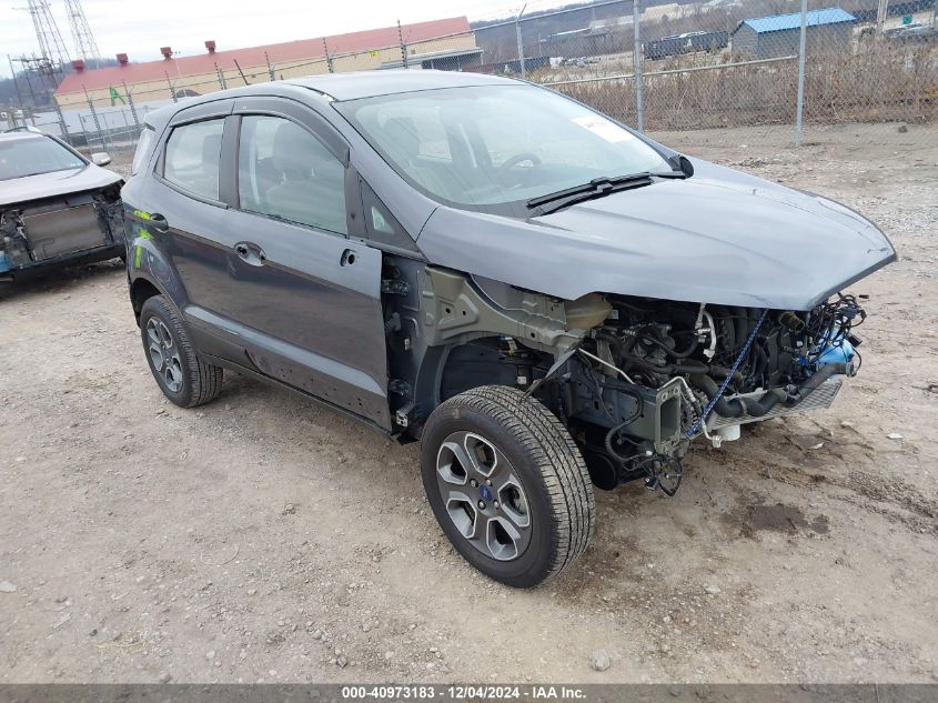 VIN MAJ6S3FL0NC464070 2022 Ford Ecosport, S no.1