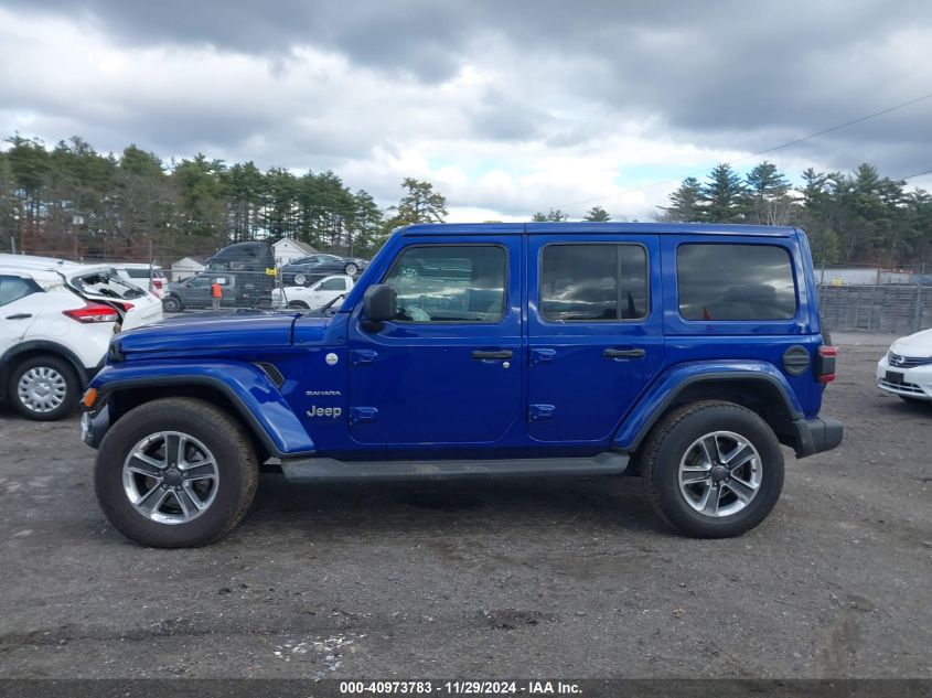 2018 Jeep Wrangler Unlimited Sahara 4X4 VIN: 1C4HJXEG9JW247742 Lot: 40973783