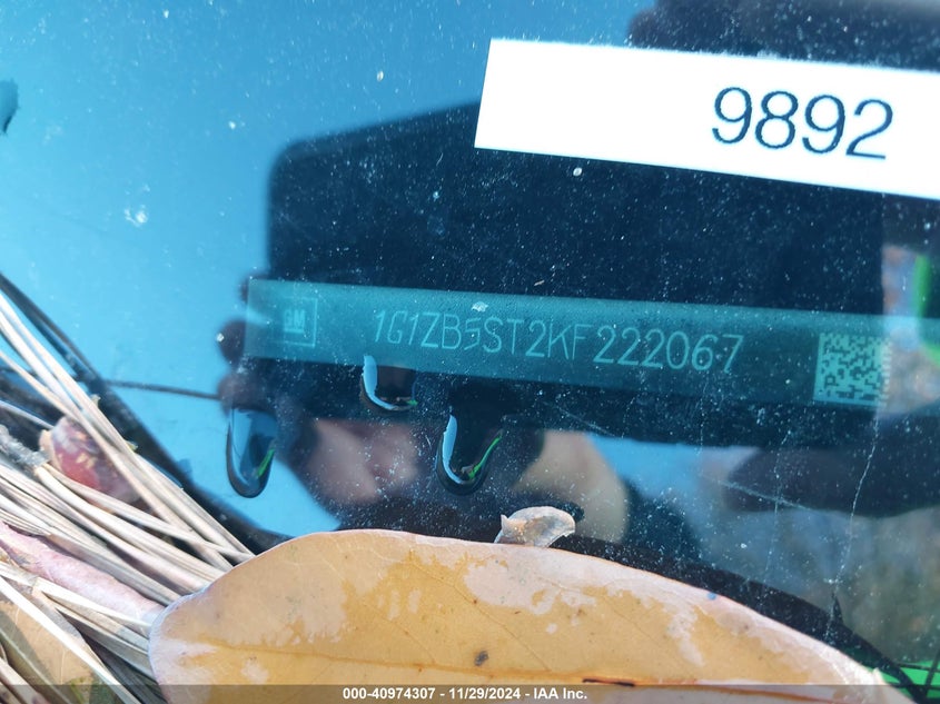 2019 Chevrolet Malibu 1Ls VIN: 1G1ZB5ST2KF222067 Lot: 40974307