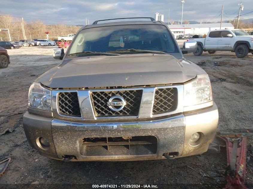 2007 Nissan Armada Le VIN: 5N1BA08C27N704293 Lot: 40974321