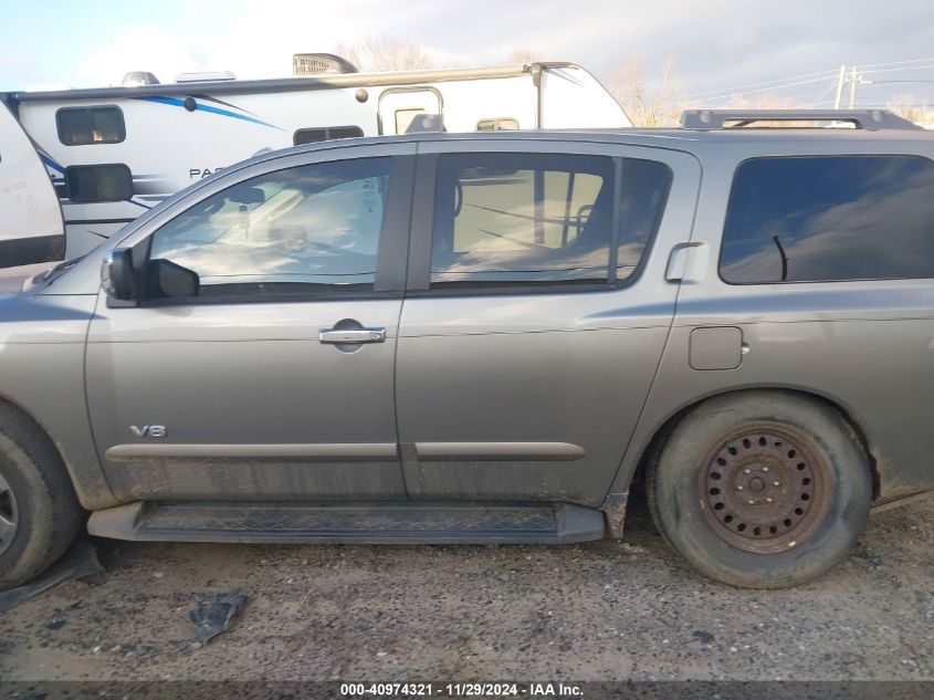 2007 Nissan Armada Le VIN: 5N1BA08C27N704293 Lot: 40974321