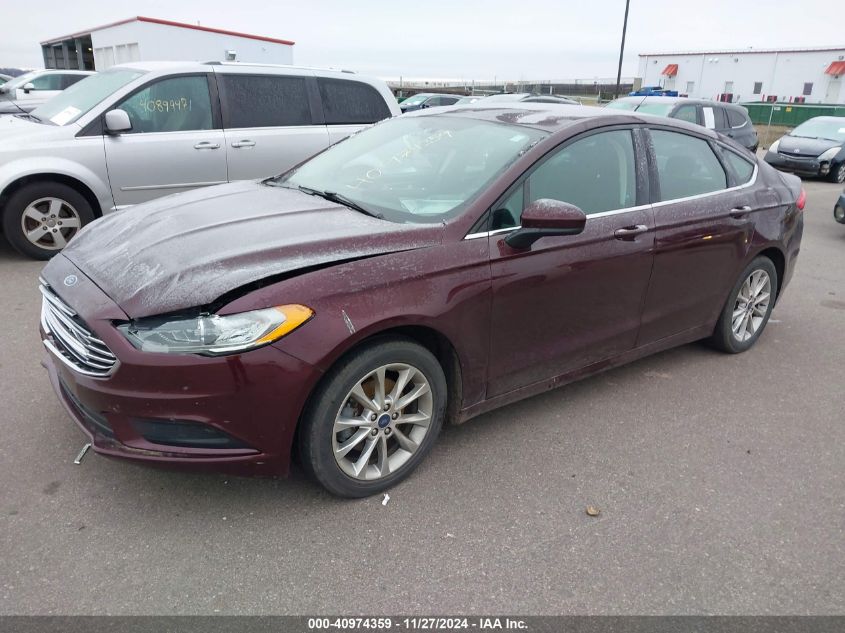 VIN 3FA6P0HD7HR156468 2017 Ford Fusion, SE no.2