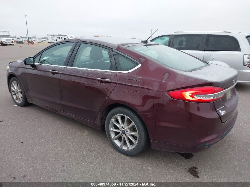 VIN 3FA6P0HD7HR156468 2017 Ford Fusion, SE no.3