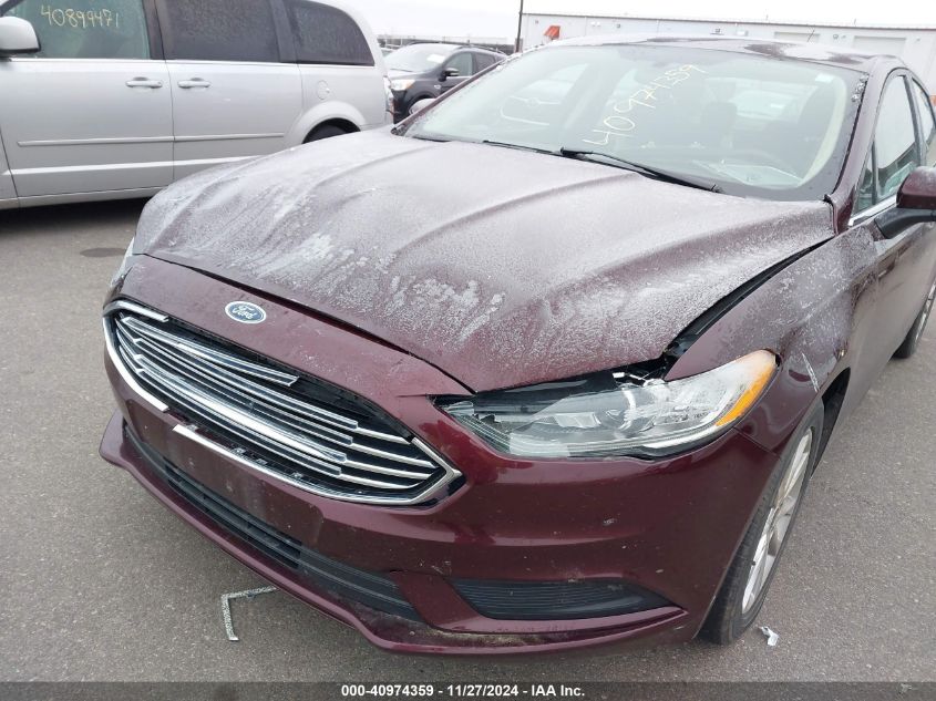 2017 FORD FUSION SE - 3FA6P0HD7HR156468