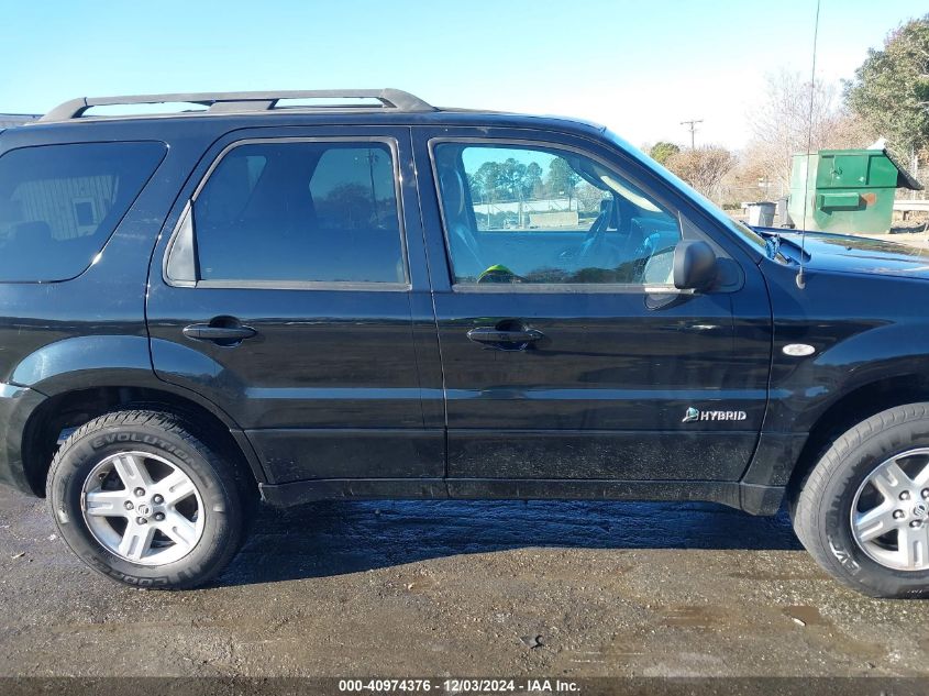 2006 Mercury Mariner Hybrid VIN: 4M2CU98H26KJ13388 Lot: 40974376