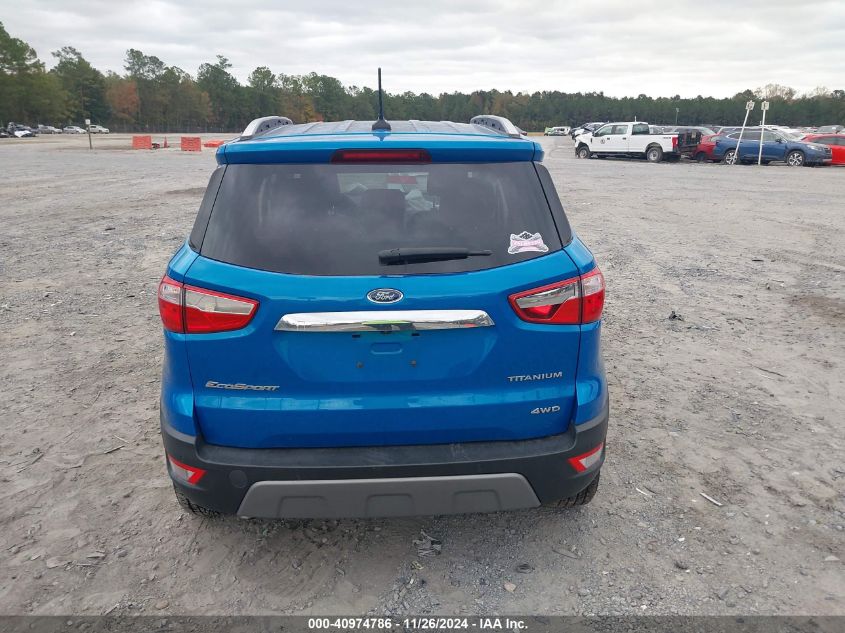 2018 Ford Ecosport Titanium VIN: MAJ6P1WL6JC161536 Lot: 40974786