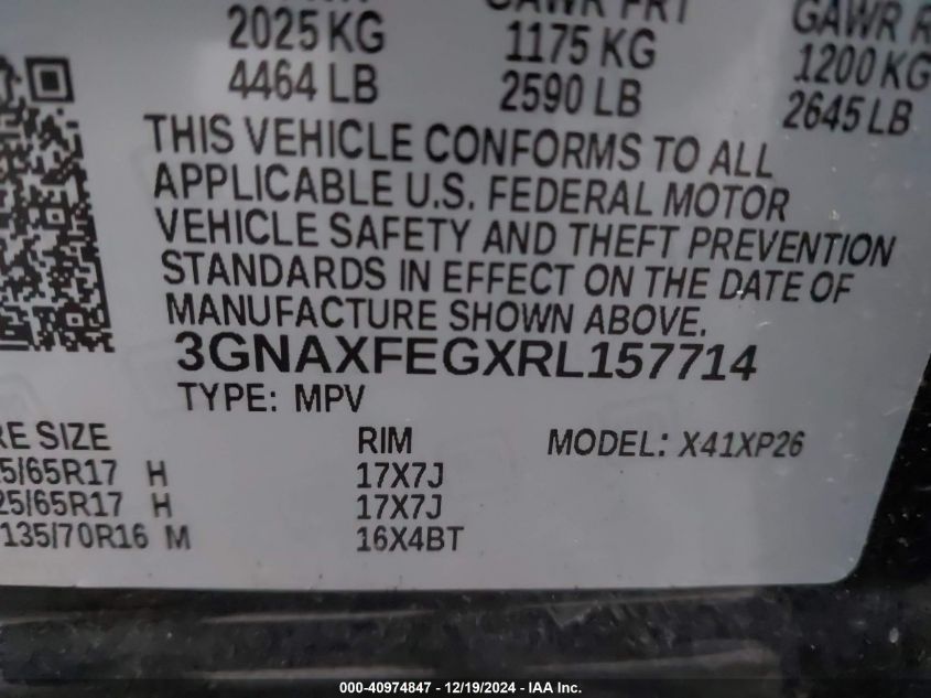 VIN 3GNAXFEGXRL157714 2024 CHEVROLET EQUINOX no.9