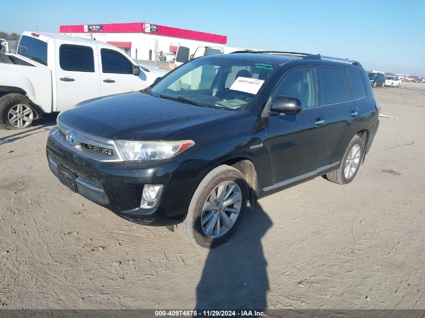 VIN JTEDC3EH6D2011373 2013 Toyota Highlander, Hybri... no.2