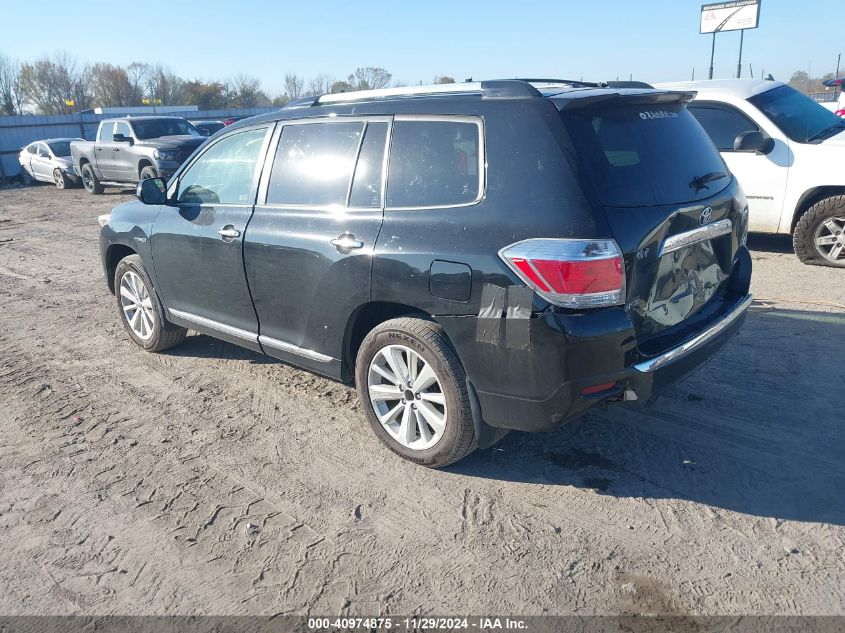 VIN JTEDC3EH6D2011373 2013 Toyota Highlander, Hybri... no.3