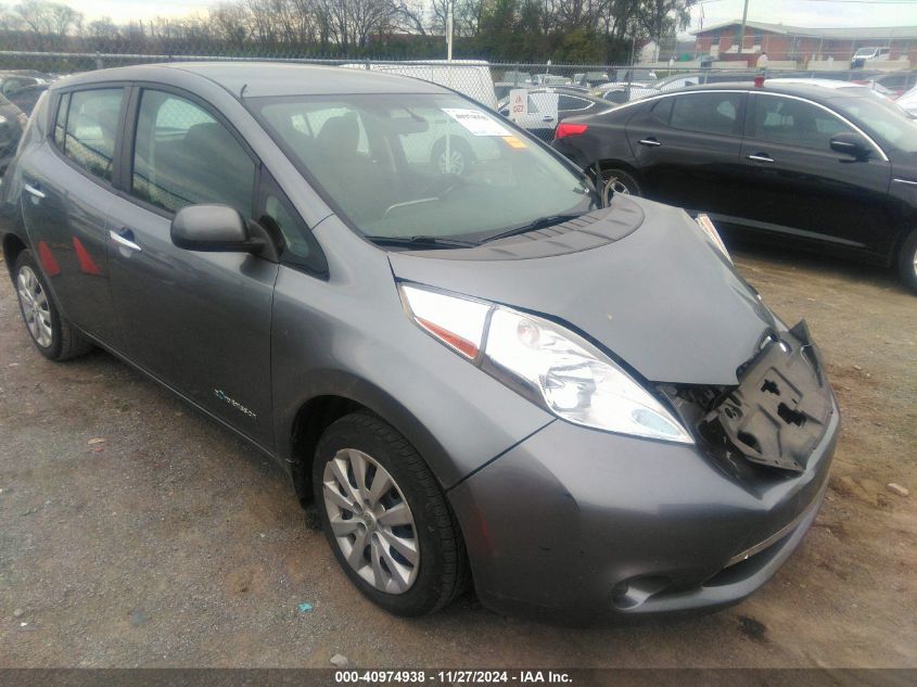 VIN 1N4AZ0CP9FC312950 2015 Nissan Leaf, S no.1