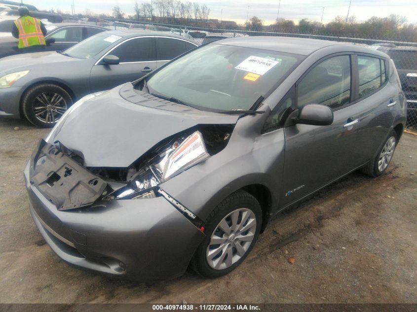 VIN 1N4AZ0CP9FC312950 2015 Nissan Leaf, S no.2