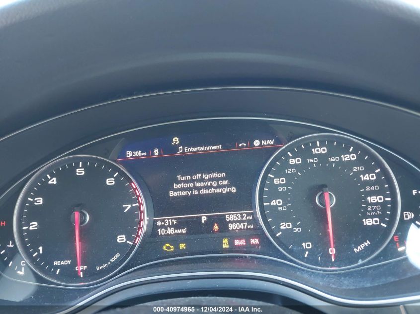 2016 Audi A6 3.0T Premium Plus VIN: WAUFGAFC3GN007533 Lot: 40974965