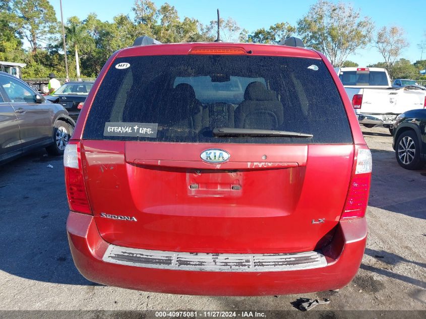 2009 Kia Sedona Lx VIN: KNDMB233996313359 Lot: 40975081