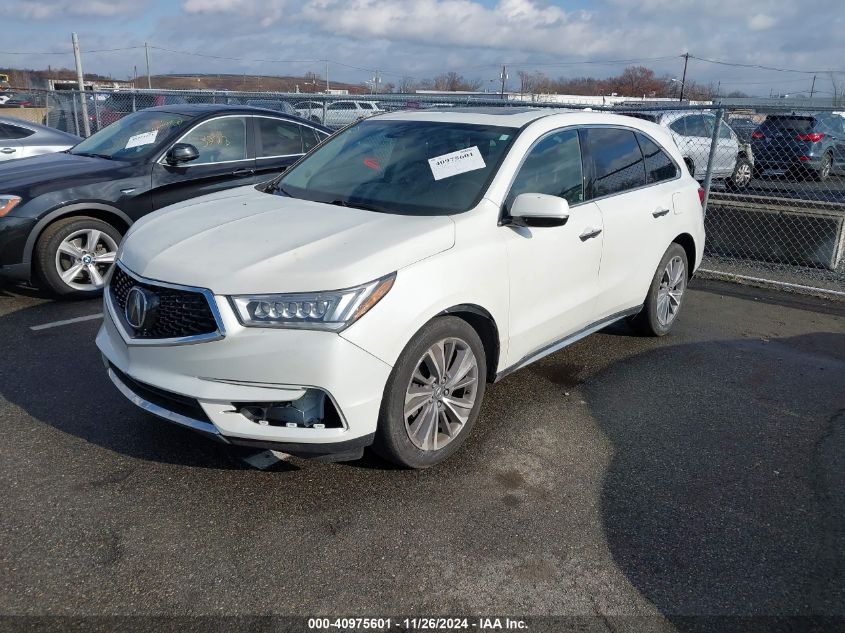 VIN 5J8YD4H5XJL006789 2018 ACURA MDX no.2