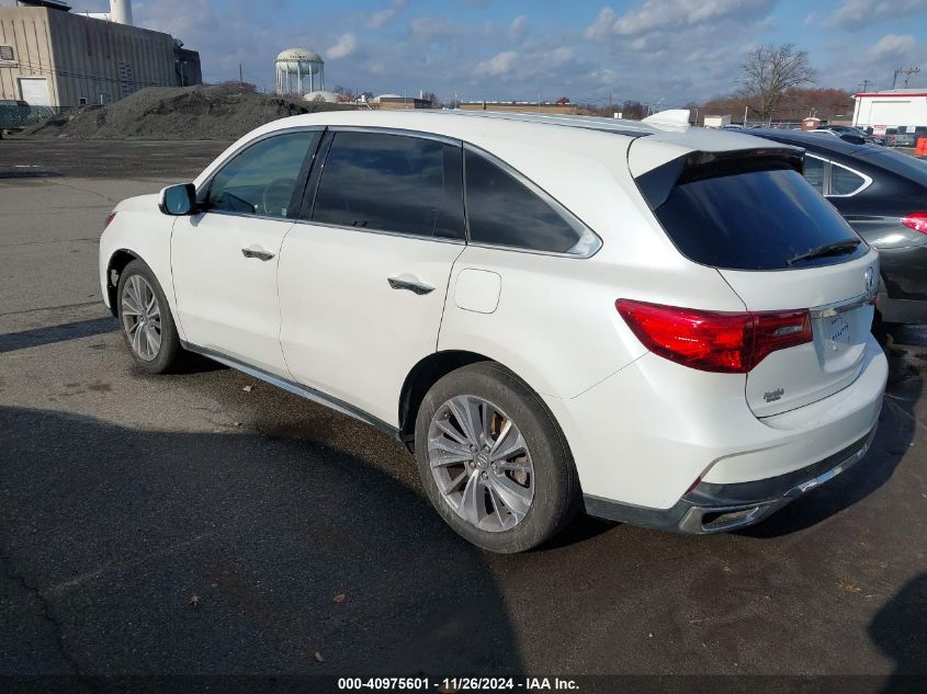 VIN 5J8YD4H5XJL006789 2018 ACURA MDX no.3