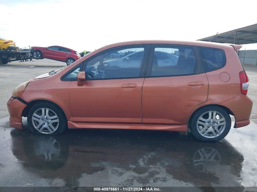 2008 Honda Fit Sport VIN: JHMGD38638S053514 Lot: 40975661