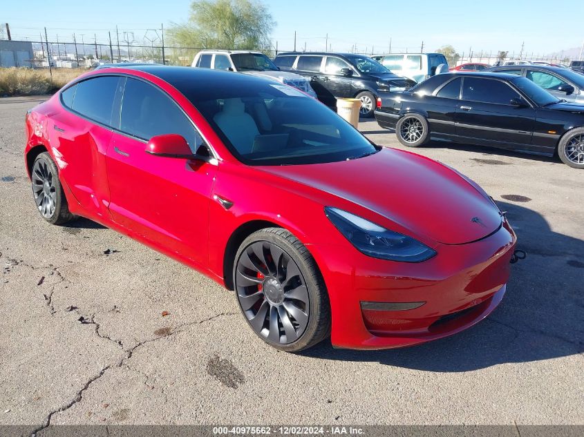 VIN 5YJ3E1EC2PF688702 2023 TESLA MODEL 3 no.1