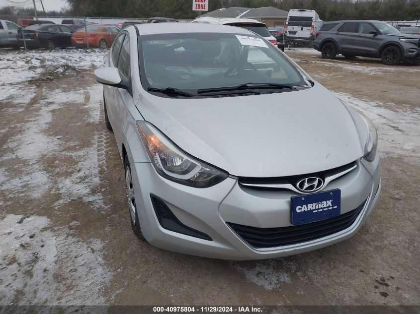 VIN 5NPDH4AE1GH727060 2016 HYUNDAI ELANTRA no.1