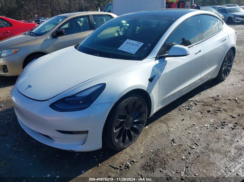 VIN 5YJ3E1EC0MF925652 2021 TESLA MODEL 3 no.2