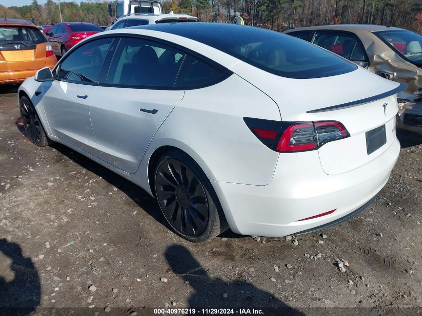 VIN 5YJ3E1EC0MF925652 2021 TESLA MODEL 3 no.3