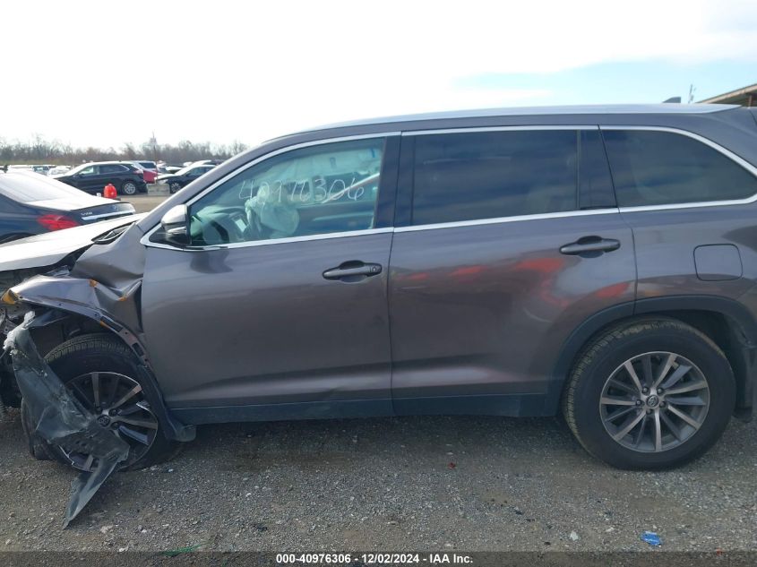 2019 TOYOTA HIGHLANDER SE/XLE - 5TDJZRFH4KS585063