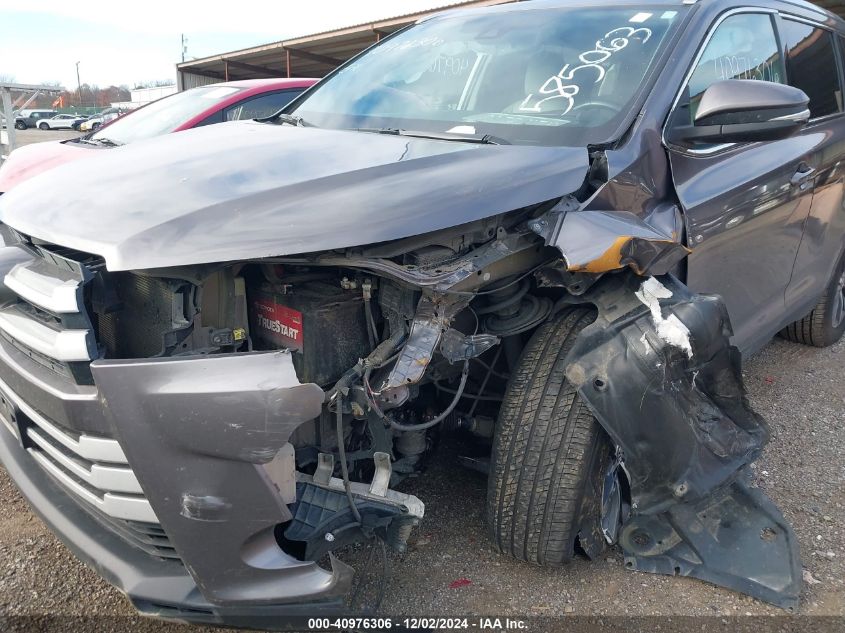 2019 TOYOTA HIGHLANDER SE/XLE - 5TDJZRFH4KS585063