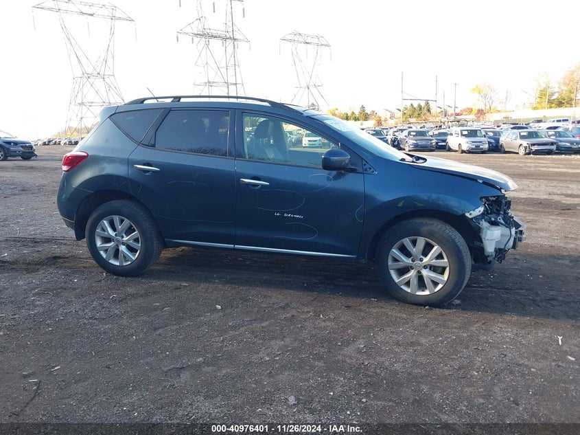 2014 Nissan Murano Sl VIN: JN8AZ1MW8EW533415 Lot: 40976401